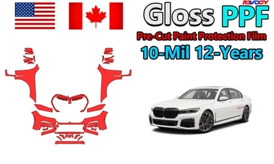 Película de protección de pintura PPF precortada para BMW Serie 7 M760i 2020-2022 Foto 1 de 4