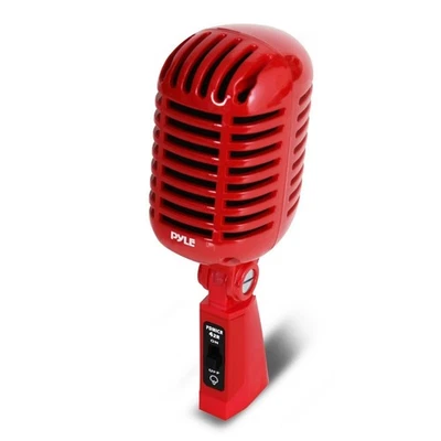 Pyle Dynamic Transducer 50dB XLR 3 Pin Studio Recording (RED) PDMICR42R - Image 1 of 4