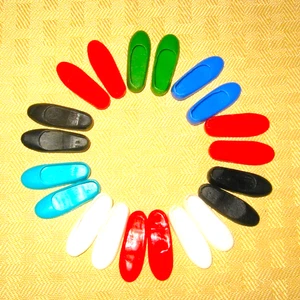 VINTAGE BARBIE FOR SKIPPER CLOTHES BLUE  GREEN WHITE BLACK FLATS JAPAN SHOES LOT - Picture 1 of 3