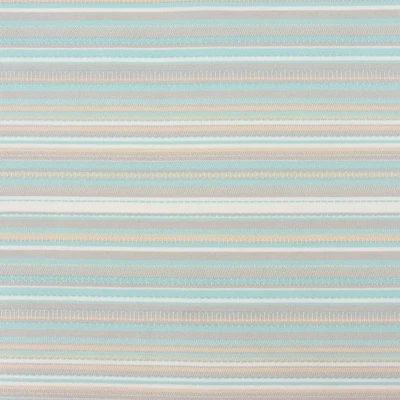 Outdoorstoff teflonbeschichtet Tropic mint türkis grau gestreift 160cm breit - Bild 1 von 4