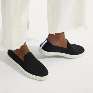 Zapatilla deportiva Rothy’s The Original sin cordones negra sólida suave sostenible ecológica talla 8,5 - Imagen 1 de 9