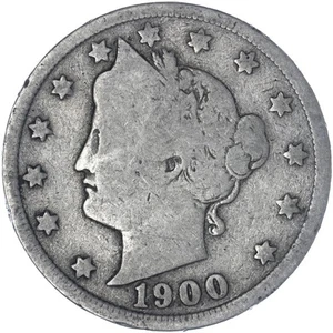 1900 (P) Liberty V Nickel Good GD See Pics Z553 - Picture 1 of 3
