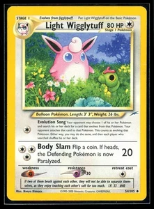 2002 Neo - Destiny Light Wigglytuff #54 Non Holo Pokemon Karte - Bild 1 von 2