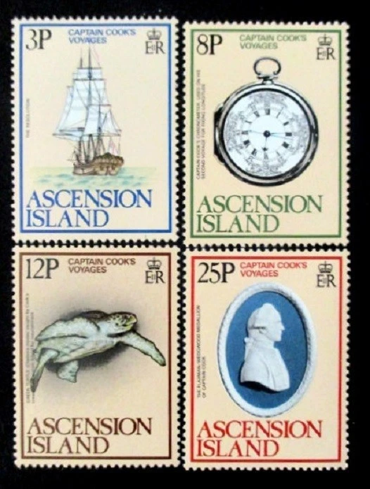 ASCENSION 1979 SG242/245 CAPITÁN COOK VIAJE SET MNH Foto 1 de 1