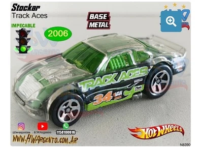 Hot Wheels X-Raycers Stockar #114 HW ‘06 Track Aces 4/12 Clear Loose VHTF! - Image 1 of 3