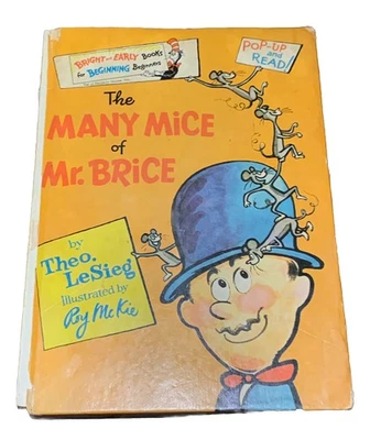 The Many Mice Of Mr. Brice - Vintage 1973 Pop-Up & Read HC Book By  Theo LeSieg. - Image 1 of 2