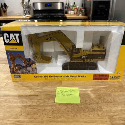Excavadora Norscot 55098 2002 1:50 Caterpillar CAT 5110B pista de metal fundido a presión nueva en caja Foto 1 de 4