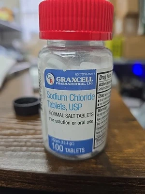 COMPRIMIDOS DE CLORETO DE SÓDIO 1 GRAMA CONTAGEM 100 - Imagem 1 de 4