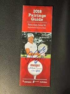 Guía clásica de emparejamientos Meijer LPGA 2018 firmada por Sei Young Kim - Imagen 1 de 1