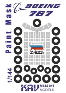 1/144 Boeing 767 (Zvezda) Painting mask kit - Picture 1 of 1