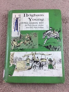 Brigham Young Covered Wagon Boy 1962 Vintage Childrens Book - Imagen 1 de 13