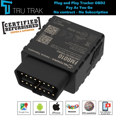 TruTrak GPS Tracking device - Van Car Coach OBD II Tracker- Refurbished - Image 1 of 4