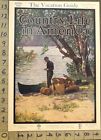 1908 SPORT MEN FISHING CANOE OUTDOOR CAMPING NATURE PRINT PHOTO COVER COV1745