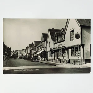 Sevenoaks High Street Kent RPPC Postcard 1960s England Bus Stop Restaurant C3240 - Picture 1 of 2