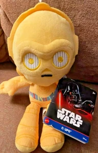 Star Wars Plush C-3PO Toy 9 Inch NEW w/Tags by Mattel 2022 - Picture 1 of 2