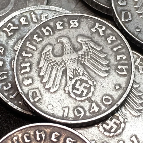 Rare WW2 Third Reich 5 Reichspfennig Zinc Coin Buy 3 Get 1 Free Cover