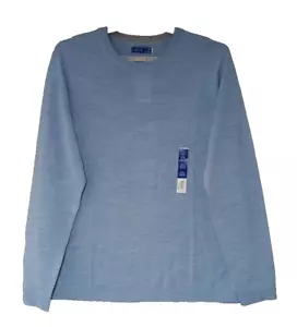 Apt. 9 Mens Modern Luxe Light Blue Merino Wool Blend Crewneck Sweater Size XXL - Picture 1 of 7