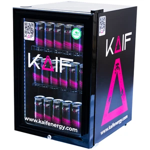 KAIF Mini Kühlschrank Glastür LED-Beleuchtung, Getränkekühlschrank, - Bild 1 von 5