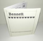 Bennett Portable Typewriter Operator  Manual Reproduction