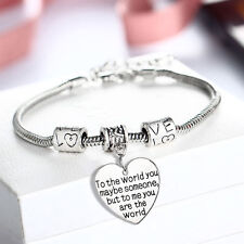 On Sale! Silver LOVE Charm Bracelet, Unisex Birthday Valentine Gift