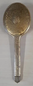Vintage Goldtone Brass Hairbrush 10 inches long by 3 3/4 inches wide - Picture 1 of 10
