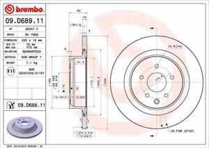 Brake disc BREMBO 09.D689.11 for INFINITI EX 3.5 2008-