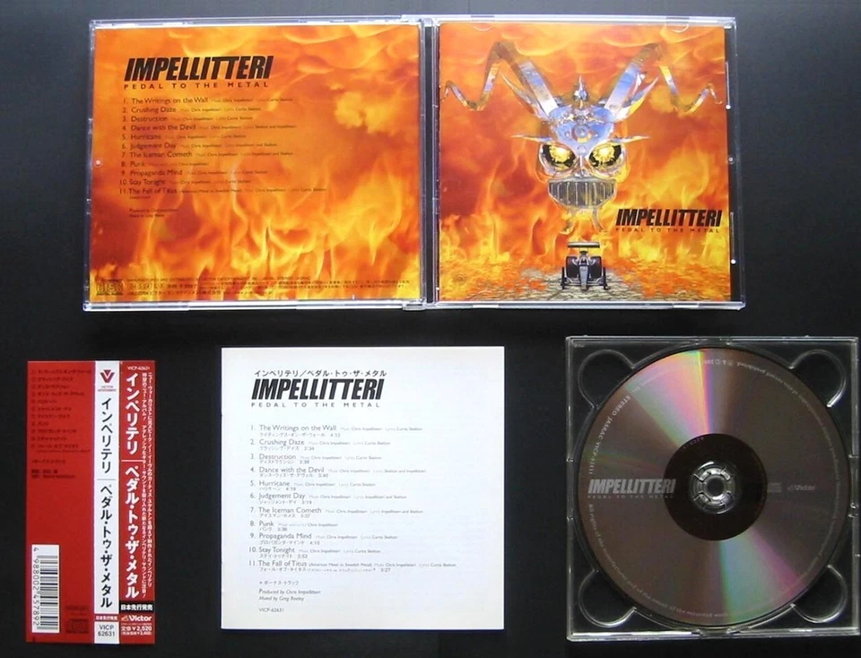 IMPELLITTERI Pedal To The Metal +1 JAPÓN 1ST PRESS CD OBI VICP-62631 Glen Sobel Foto 1 de 1
