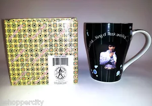 Taza de café Elvis Presley 12 OZ con caja de regalo té Love Me tierna canción conmemorativa - Imagen 1 de 3
