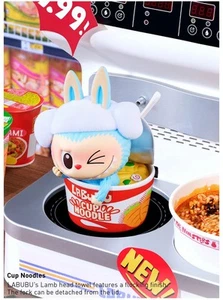 Figura Serie POP MART 🅰️AUTÉNTICA Labubu THE MONSTERS Wacky Mart [Taza Fideos - Imagen 1 de 2