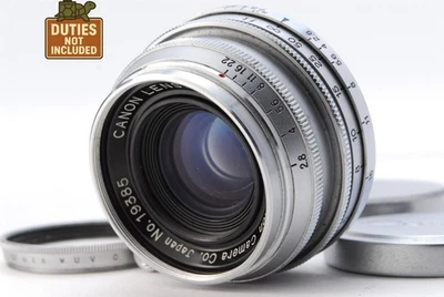 [Casi COMO NUEVO] Lente gran angular Canon 35 mm f/2,8 LTM MF L39 tornillo Leica de JAPÓN Foto 1 de 4