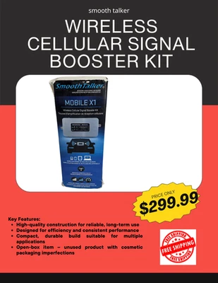 WIRELESS CELL SIGNAL BOOSTER KIT - image 1 of 4