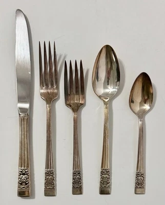 1 juego de mesa individual ONEIDA CORONATION COMMUNITY PLATERÍA PLATA Foto 1 de 2