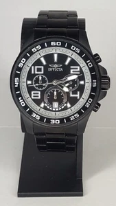 Invicta Specialty Collection No. 14395, Chronograph, Black All Stainless, NICE - Picture 1 of 13