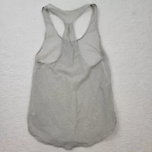 Lululemon Damen Mesh Tank Top Racerback grau Sommersprossen Blume 8 - Bild 1 von 8