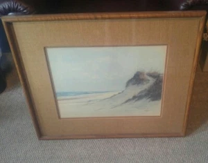 Vivian Morales 1976 Art Piece 1195/2000 Outer Banks NC Framed Artwork 27x23 - Picture 1 of 6