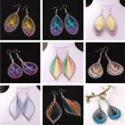 1 Pair Multi Color Simple Jewelry Bohemian Style Dangle Piercing Drop Earrings