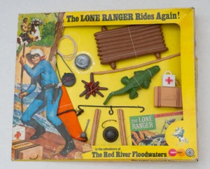 VINTAGE 70S MARX LONE RANGER THE RIVER FLOOD WATERS ADVENTURE PLAYSET BOXED - Picture 1 of 3