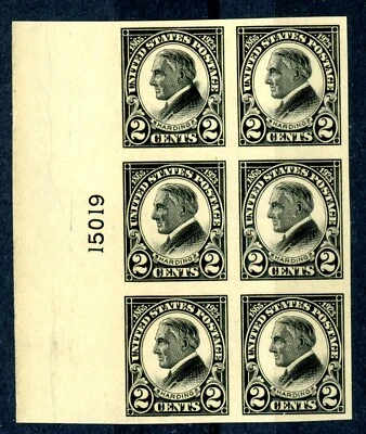 USA 611 NH VF PLATE NUMBER BLOCK OF SIX - Image 1 of 2