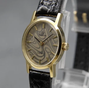 【N MINT+】 OMEGA Geneve Cal.625 Gold Marble 20mm Vintage Hand Winding Women Watch - Picture 1 of 17