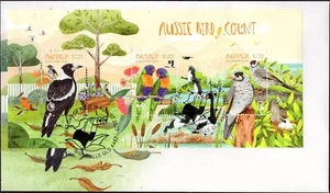 Mini hoja Australia Aussie Bird Count 2023 cubierta de primer día, edición ETS, en muy buena condición - Imagen 1 de 1