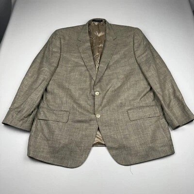 Blazer S Cohen 50R Mezcla de Lana Tostada Abrigo Deportivo Traje Chaqueta Azul 2 Botones Bambú Foto 1 de 4