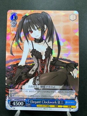 Date A Live Weiss Schwarz Japanese Fdl/W65-077 R Foil Kurumi Elegant Clockwork - Image 1 of 4