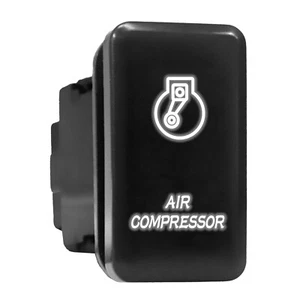 AIR COMPRESSOR White Backlit Switch Tall Push Button 1.54"x 0.83" (Fit: Toyota) - Picture 1 of 6