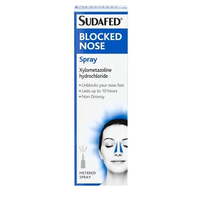 Sudafed Sinus Ease Spray Nariz 10 Horas Alivio Xilometazolina No Somnolencia 0.1% Foto 1 de 4