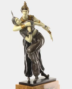 Art Deco Bronze Sculpture of Persian Dancers Inspired by Chiparus – Elegant - Picture 1 of 3
