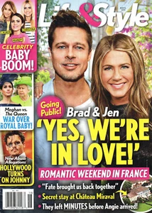 LIFE & STYLE Magazine May 6 2019 Brad Pitt Jennifer Aniston Johnny Depp - Imagen 1 de 3