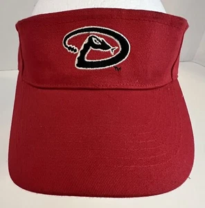 Arizona Diamondbacks Visor Hat Strap Back Red Snake “D” Logo - Picture 1 of 9
