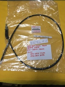 NUEVO FABRICANTE DE EQUIPOS ORIGINALES SUZUKI cable de freno delantero (58100-26000) 71-74 TS50 / 72-77 RV90 Ahrma - Imagen 1 de 3