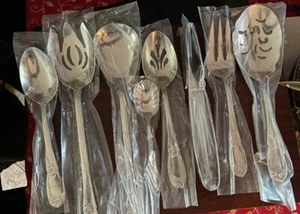 Reed And Barton Bella 18/10 Stainless Serving Utensils Set Of 8 - Picture 1 of 4
