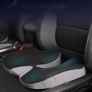 Office Chair Car Seat Cushion Memory Foam Heightening Butt Hip Pillow Cover - Picture 1 of 15